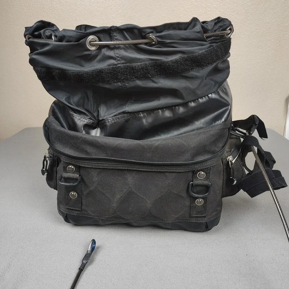 Pacsafe Exomesh Anti Theft Travel Bag Duffle Trunk Large Rigid Black Cable Lock